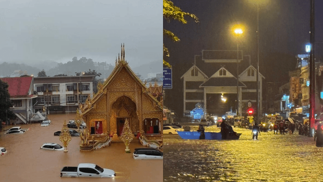 Chiang Mai dan Chiang Rai Thailand Dilanda  Banjir Terburuk dalam 30 Tahun